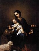 Francisco de Zurbaran Virgin Mary with Child and the Young St John the Baptist oil on canvas